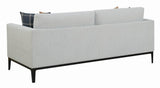 Apperson Light Gray Cushioned Back Sofa from Coaster - Luna Furniture