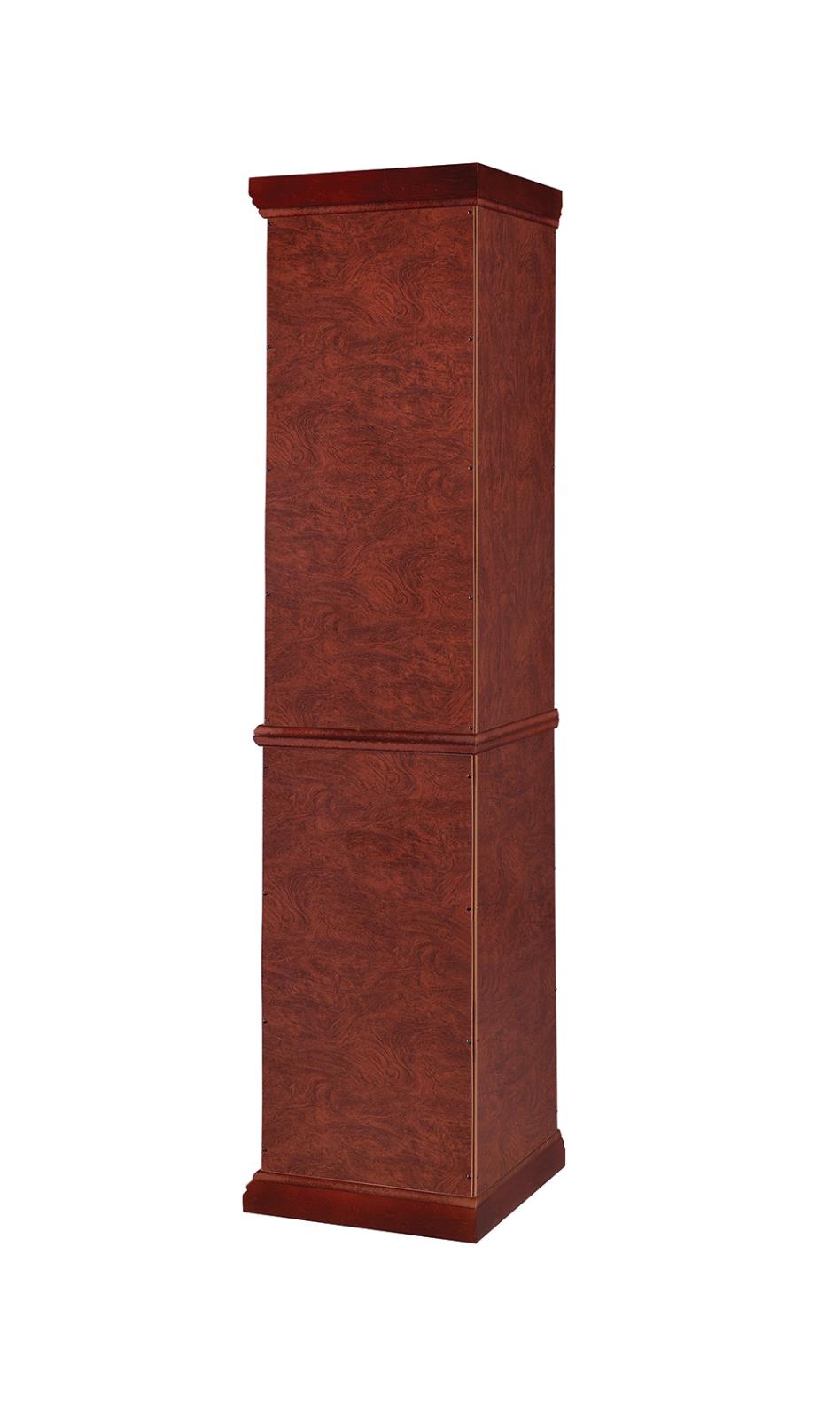 Appledale 6-shelf Corner Curio Cabinet Medium Brown - 3393 - Luna Furniture