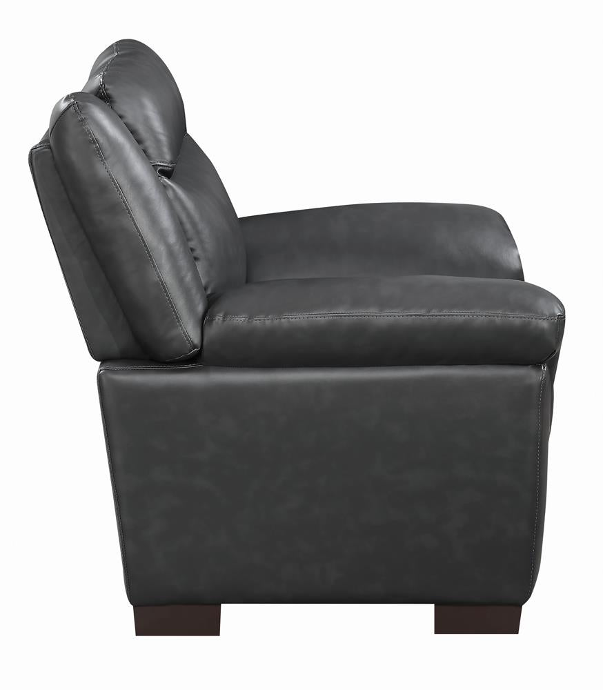Arabella Gray Pillow Top Upholstered Chair from Coaster - Luna Furniture