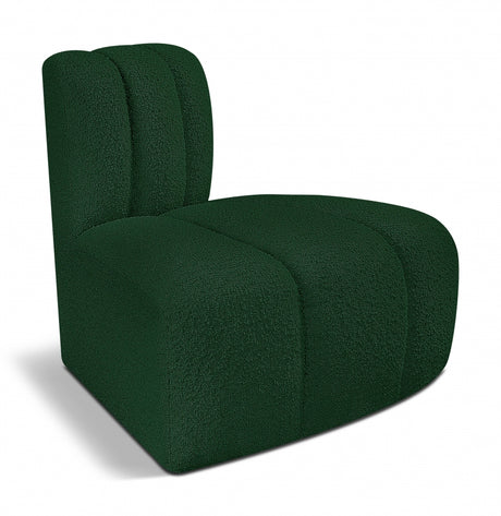 Arc Boucle Fabric Modular Chair Green - 102Green-RC - Luna Furniture