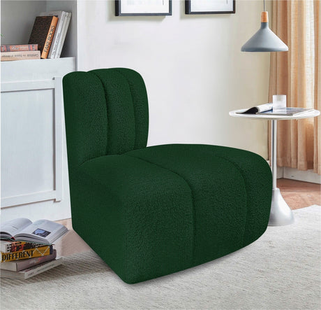 Arc Boucle Fabric Modular Chair Green - 102Green-RC - Luna Furniture