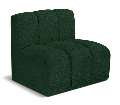 Arc Boucle Fabric Modular Chair Green - 102Green-ST - Luna Furniture