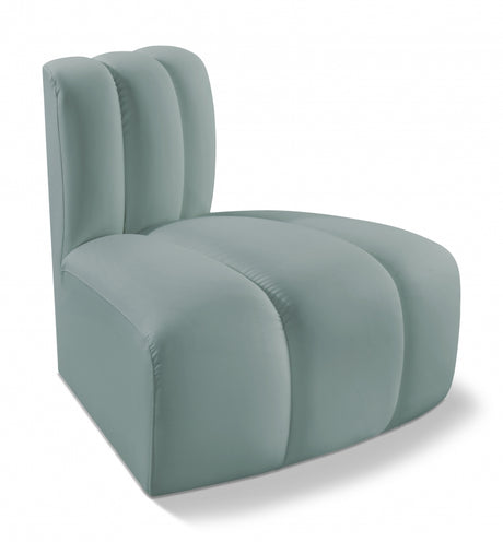 Arc Faux Leather Modular Chair Mint - 101Mint-RC - Luna Furniture