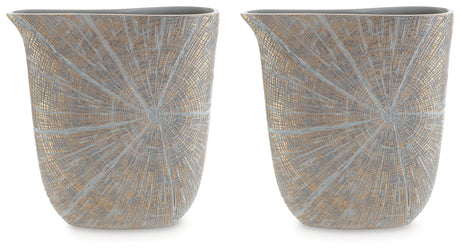 Ardenley Antique Gold Finish Vase, Set of 2 - A2000608 - Luna Furniture