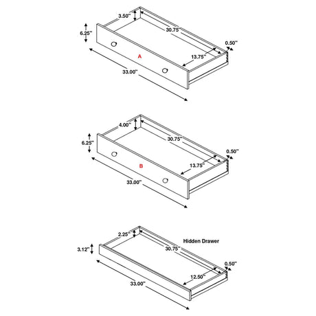 Arini Black 5-Drawer Bedroom Chest from Coaster - Luna Furniture