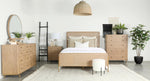 Arini 5-piece Upholstered Eastern King Bedroom Set Sand Wash - 224300KE-S5 - Luna Furniture