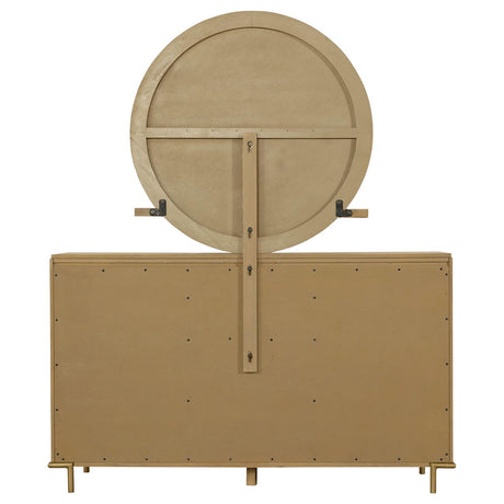 Arini Sand Wash 8-Drawer Dresser with Mirror from Coaster - Luna Furniture