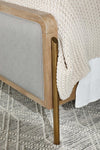 Arini Upholstered Eastern King Panel Bed Sand Wash and Grey - 224301KE - Luna Furniture