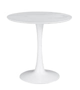 Arkell 30-inch Round Pedestal Dining Table White - 193041 - Luna Furniture