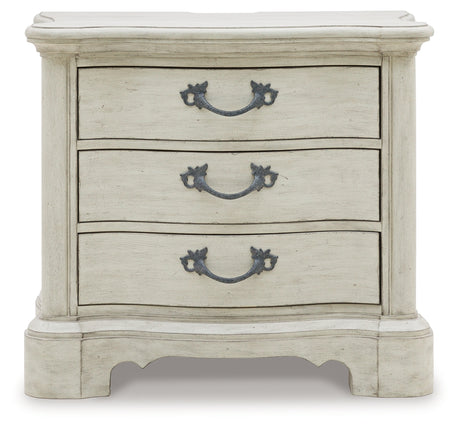 ARLENDYNE Antique White Nightstand from Ashley - Luna Furniture
