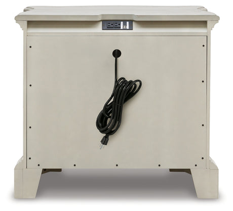 ARLENDYNE Antique White Nightstand from Ashley - Luna Furniture