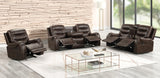 Ashley Brown Oversized 3-Piece Reclining Living Room Set from Happy Homes - Luna Furniture