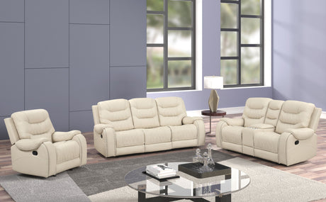Ashley Cream Oversized 3-Piece Reclining Living Room Set from Happy Homes - Luna Furniture