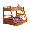 Ashton Twin over Full 2-drawer Bunk Bed Honey - 460183 - Luna Furniture