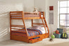 Ashton Twin over Full 2-drawer Bunk Bed Honey - 460183 - Luna Furniture