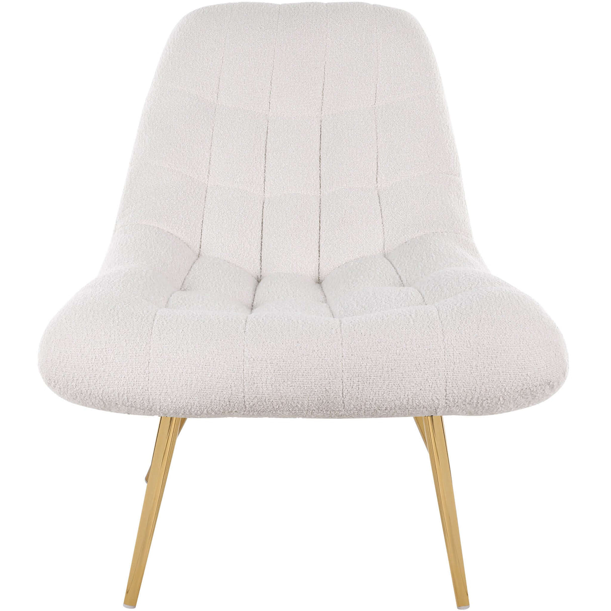 Aubrey French Boucle Lounge Chair Cream - AFC00077 - Luna Furniture