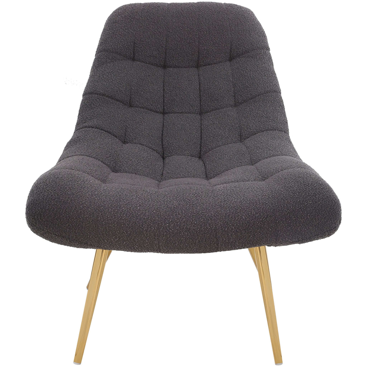 Aubrey Grey French Boucle Lounge Chair from Midinmod - Luna Furniture