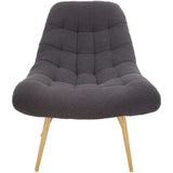 Aubrey Grey French Boucle Lounge Chair from Midinmod - Luna Furniture