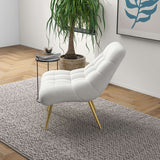 Aubrey French Boucle Lounge Chair Grey - AFC00074 - Luna Furniture