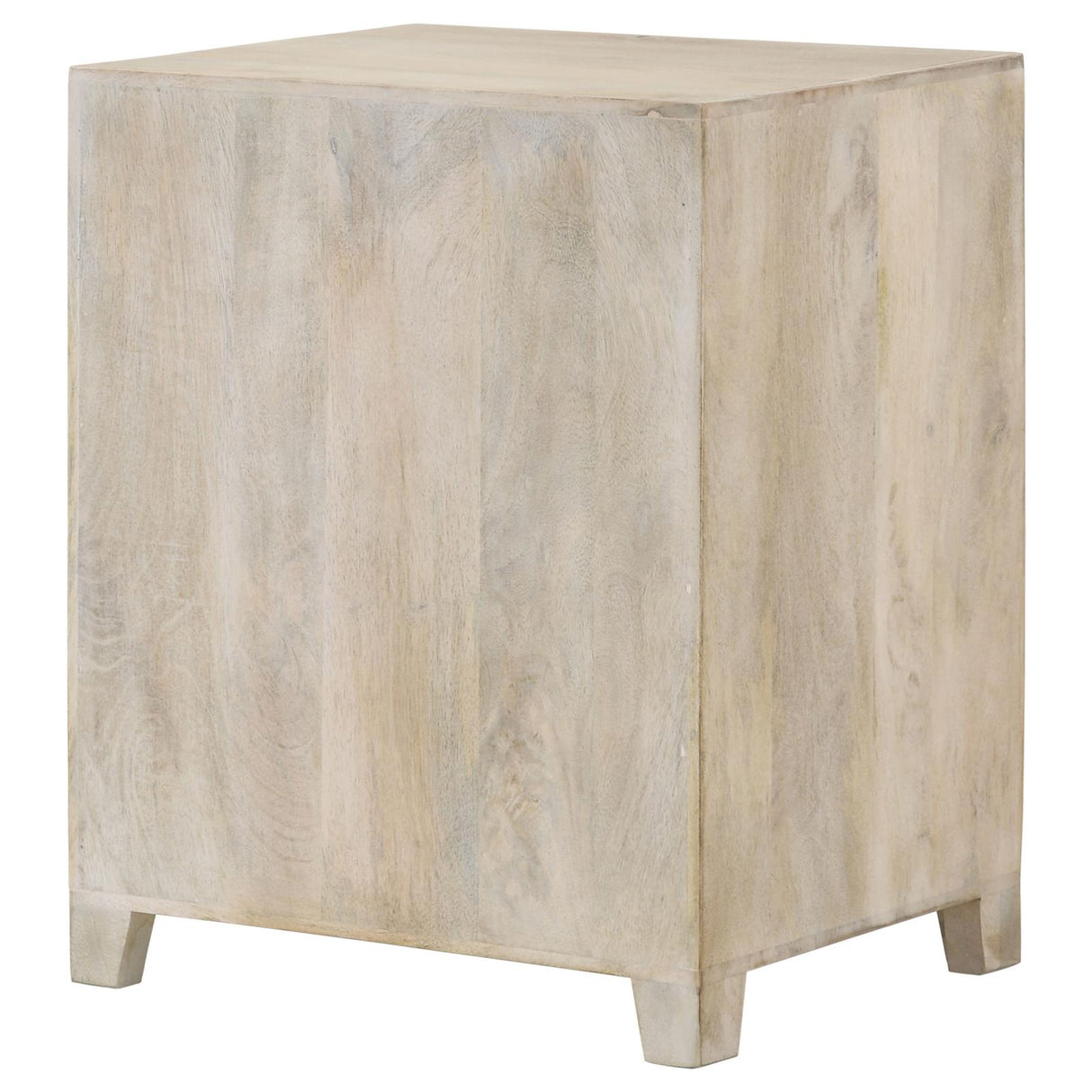 August White Washed 1-Door Accent Cabinet from Coaster - Luna Furniture