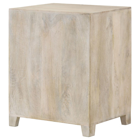 August White Washed 1-Door Accent Cabinet from Coaster - Luna Furniture