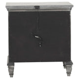 Avenue 3-drawer Rectangular Nightstand with Dual USB Ports Grey - 224032 - Luna Furniture