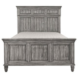 Avenue California King Panel Bed Grey - 224031KW - Luna Furniture