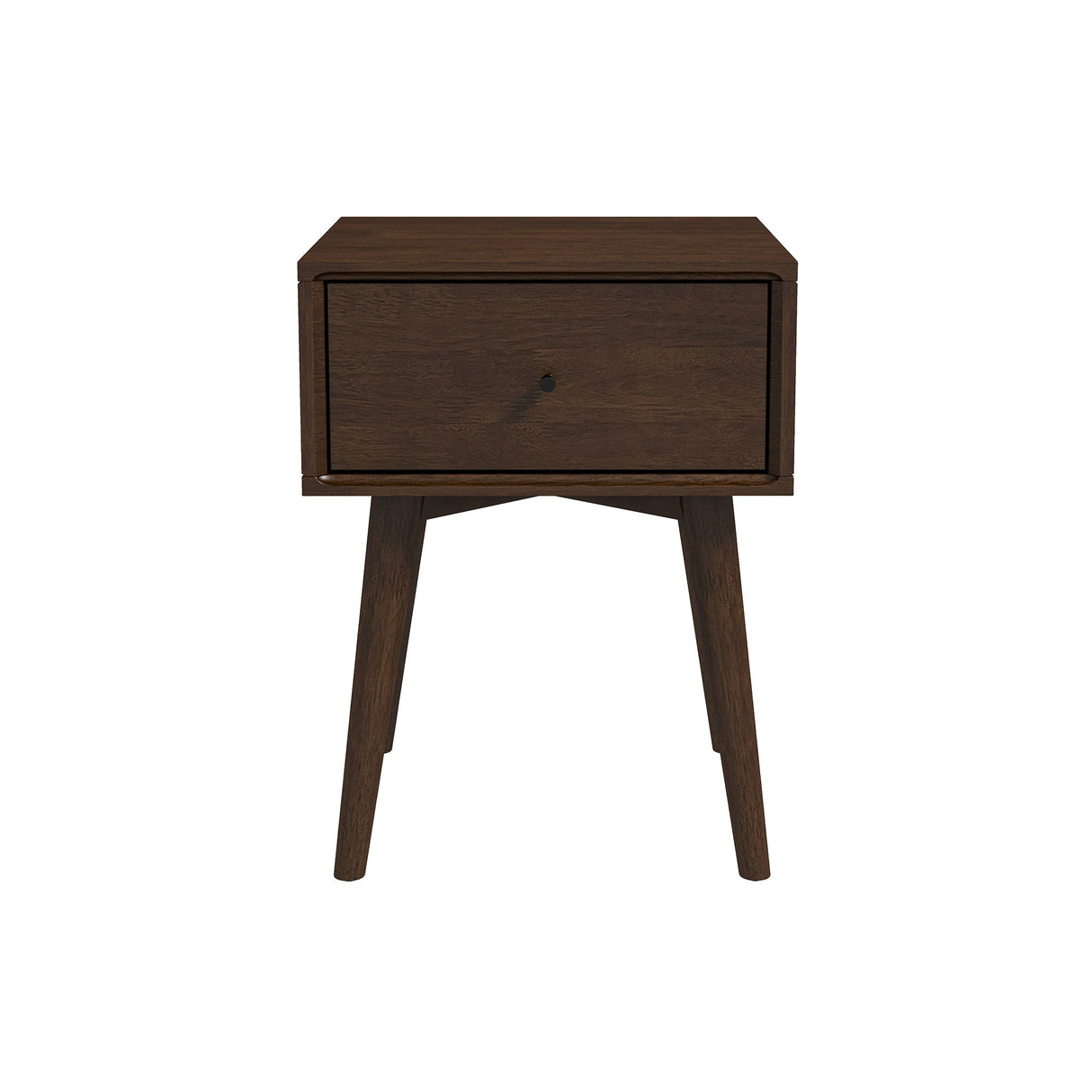 Avery Mid-Century Modern Solid Wood Night Stand 1 Drawer from Ashcroft Furniture - Luna Furniture