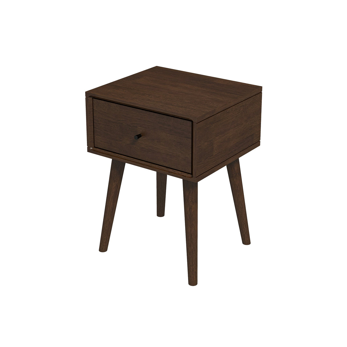 Avery Mid-Century Modern Solid Wood Night Stand 1 Drawer from Ashcroft Furniture - Luna Furniture
