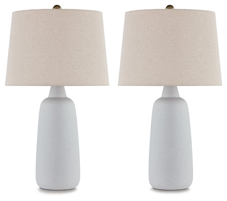Avianic White Table Lamp (Set of 2) - L177964 - Luna Furniture