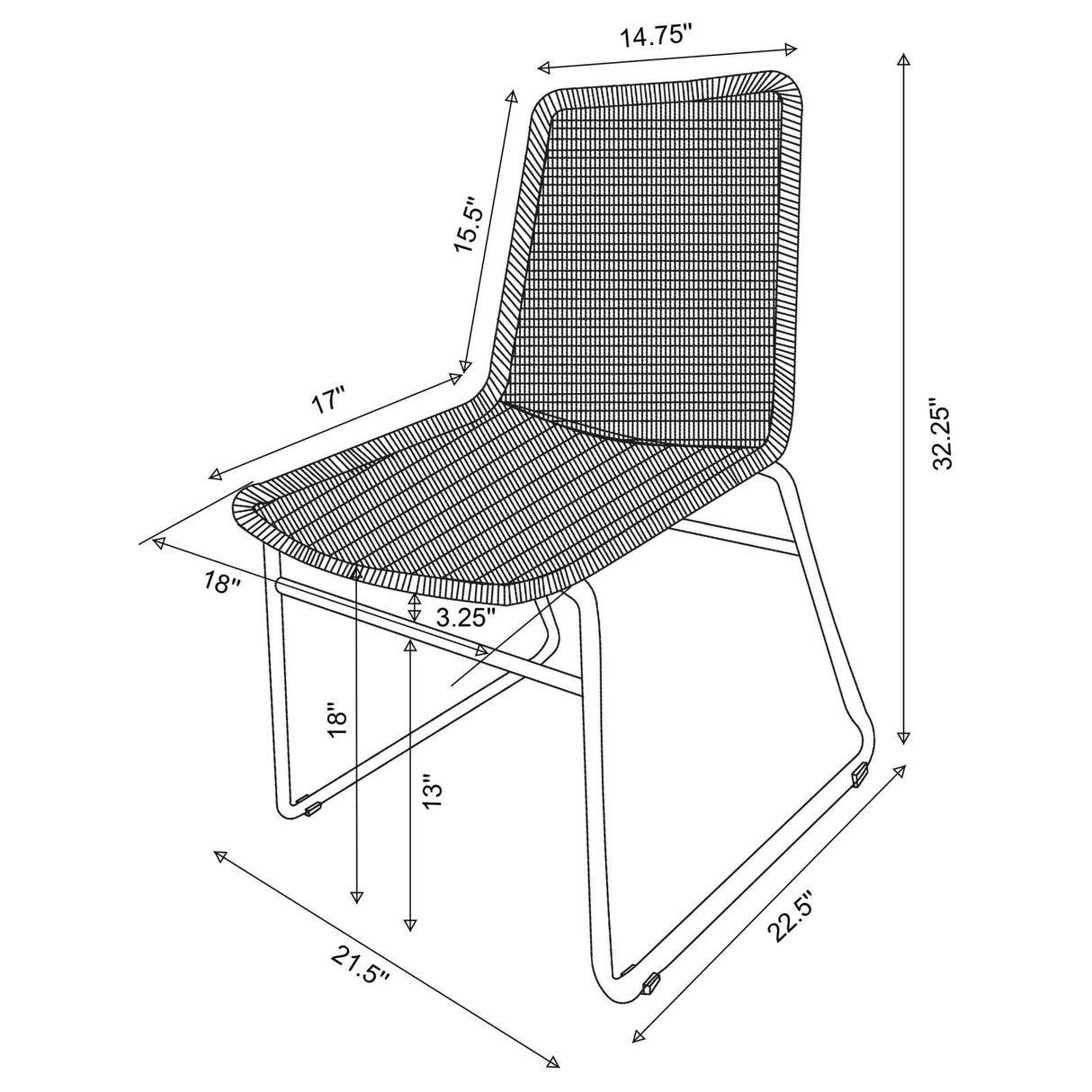 Aviano Gunmetal and Brown 5-Piece Dining Set from Coaster - Luna Furniture