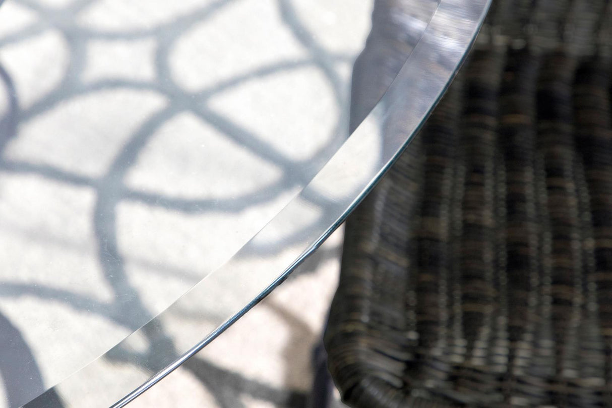 Aviano Gunmetal and Brown 5-Piece Dining Set from Coaster - Luna Furniture