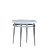 Avilla Round End Table White and Chrome - 722967 - Luna Furniture
