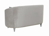 Avonlea Sloped Arm Tufted Loveseat Grey - 508462 - Luna Furniture