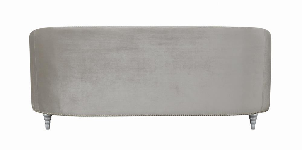 Avonlea Sloped Arm Tufted Sofa Grey - 508461 - Luna Furniture