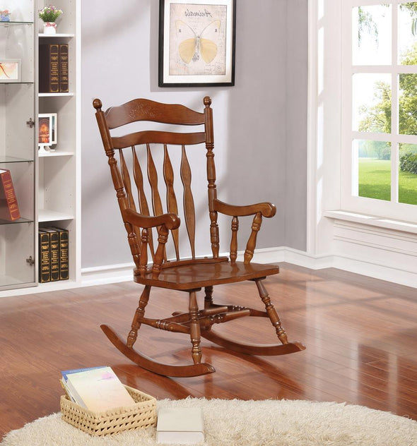 Aylin Rocking Chair Medium Brown - 600187 - Luna Furniture
