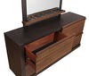 Azalia 4-drawer Dresser Black and Walnut - 224283 - Luna Furniture