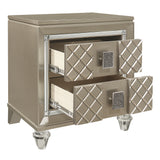 Loudon Champagne Metallic Youth Nightstand from Homelegance - Luna Furniture