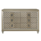 Loudon Champagne Metallic Youth Dresser from Homelegance - Luna Furniture
