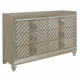 Loudon Champagne Metallic Youth Dresser from Homelegance - Luna Furniture