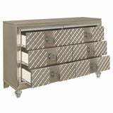 Loudon Champagne Metallic Youth Dresser from Homelegance - Luna Furniture