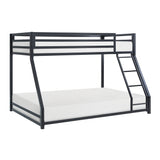 Jovie Black Metal Twin/Full Bunk Bed from Homelegance - Luna Furniture