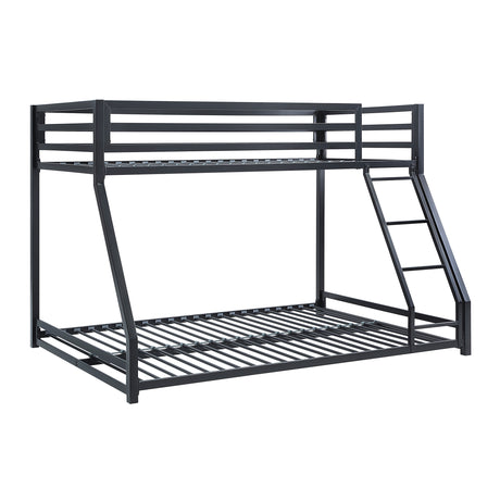 Jovie Black Metal Twin/Full Bunk Bed from Homelegance - Luna Furniture