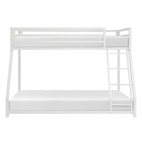 Jovie White Metal Twin/Full Bunk Bed from Homelegance - Luna Furniture