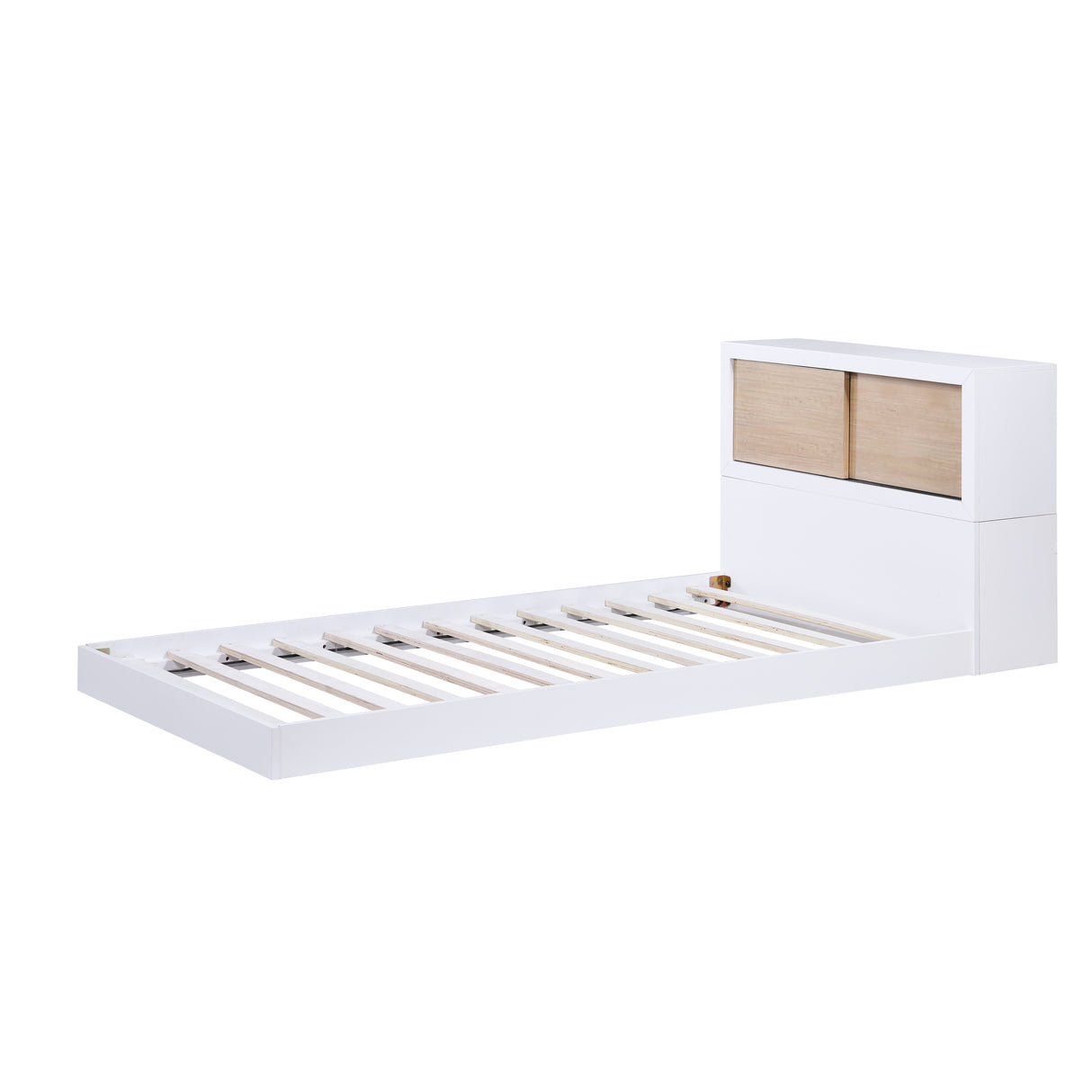 B2012BCT-1* (3) Twin Bookcase Bed, slat support base, side profile