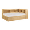 B2043BC-1BCT* (4) Twin Bookcase Corner Bed with Storage Boxes - Luna Furniture