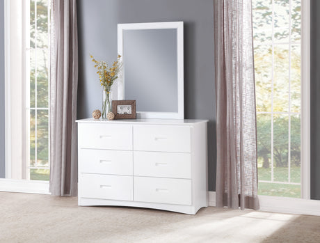 Galen White Mirror (Mirror Only) from Homelegance - Luna Furniture