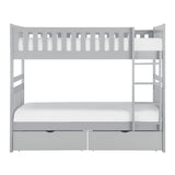 B2063-1*T (4) Twin/Twin Bunk Bed with Storage Boxes from Homelegance - Luna Furniture
