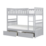 B2063-1*T (4) Twin/Twin Bunk Bed with Storage Boxes from Homelegance - Luna Furniture