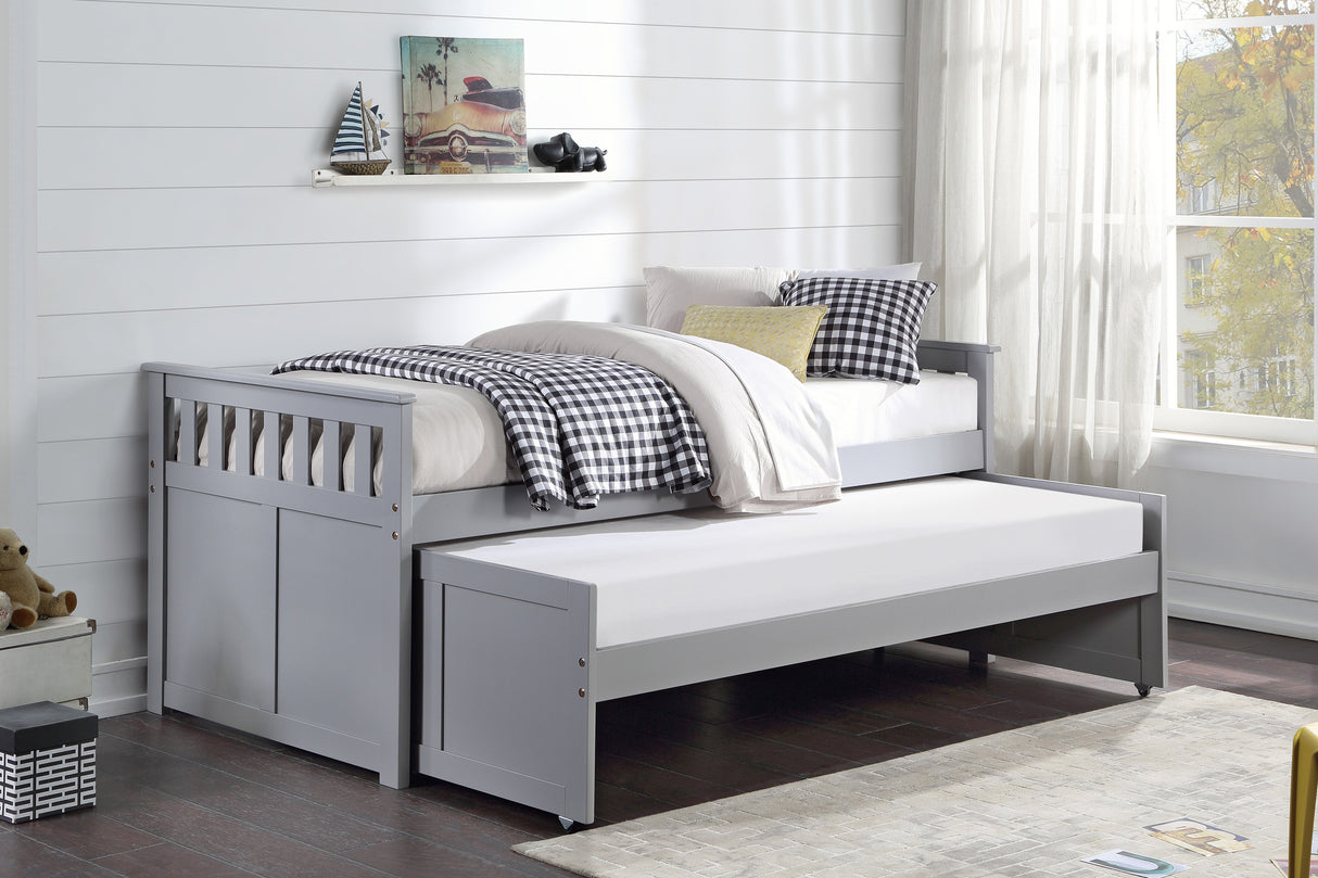 Orion Gray Twin/Twin Bed from Homelegance - Luna Furniture